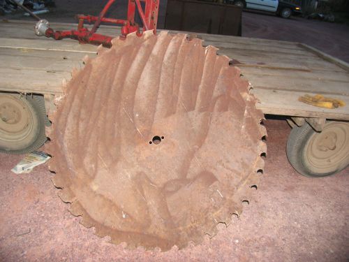 Large Sawmill Buzz Saw Blade 52&#034; Diameter  Solid Sawblade