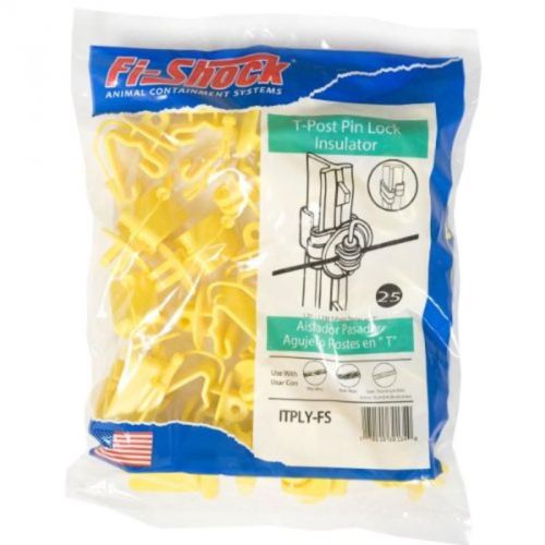 Insu t-post yel fi-shock fi-shock inc electric fence accessories itply-fs yellow for sale
