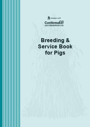 Breeding record book for pigs - castlemaker b037 - farrowing sow piglet for sale