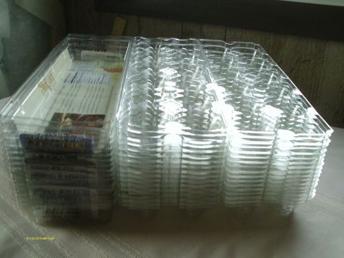 16 Tri-Fold Clear Plastic Egg cartons; Holds 12 size Large Eggs; Used