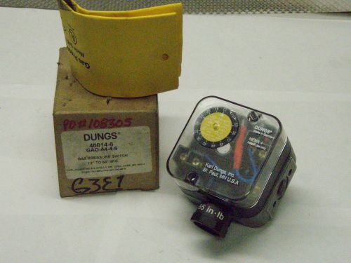 DUNGS 46014-6, GAO-A4-6, Gas Pressure Switch 12&#034; to 60&#034; W.C.        USA SELLER