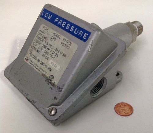 United electric controls * pressure switch  * h100 190 for sale