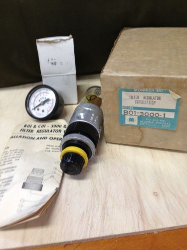 Monnier BO1-3000-1 Filter Regualator Combination, New