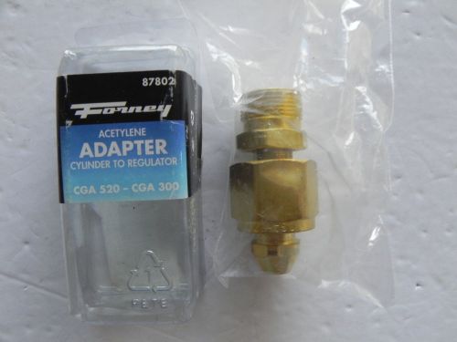 Forney 87802 acetylene regulator adaptor, cga 520 to cga 300, b tank to regulato for sale