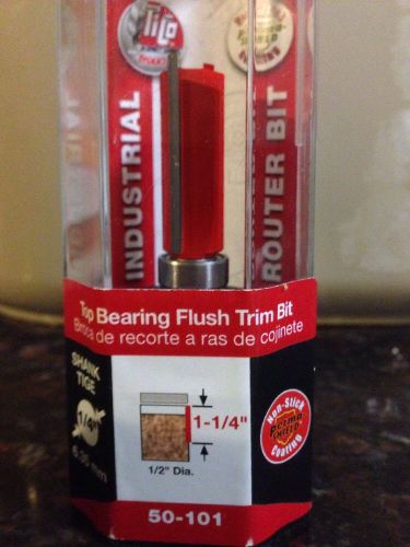 Freud 50-101 1/2-Inch Diameter Top Bearing Flush Trim Router Bit with 1/4-Inch S
