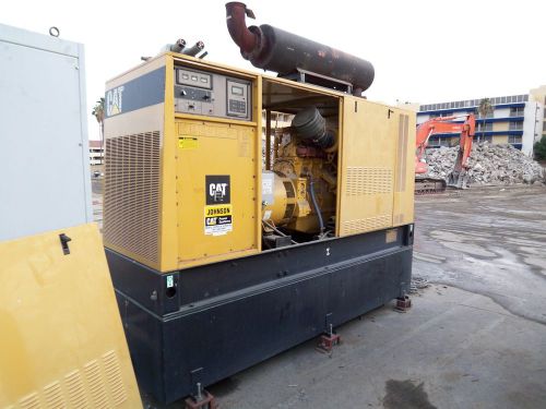 Caterpillar 300kw diesel generator w/transfer switch &amp; 500 gallon tank for sale