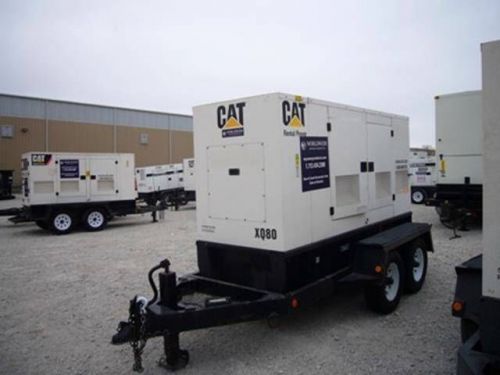 Caterpillar xq80 portable generator set - 80 kw standby - 208/480/120/240v for sale