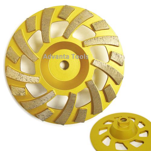 7” supreme turbo diamond grinding cup wheel for concrete - 5/8&#034; - 11 threads for sale