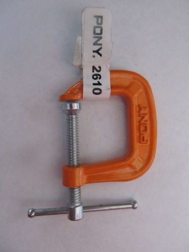 Pony Adjustable C Clamp #2610 1&#034; Opening, 1&#034; Depth  NEW