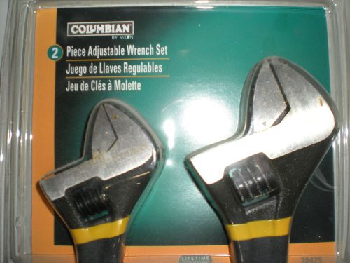 COLUMBIAN 30425 2-PIECE ADJUSTABLE WRENCH SET 8&#034; &amp; 10&#034;