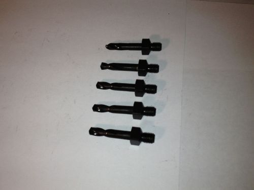 Threaded drill bits size #10 0.1935&#034; cobalt 135? split point 1 1/4&#034; oal set of 5 for sale