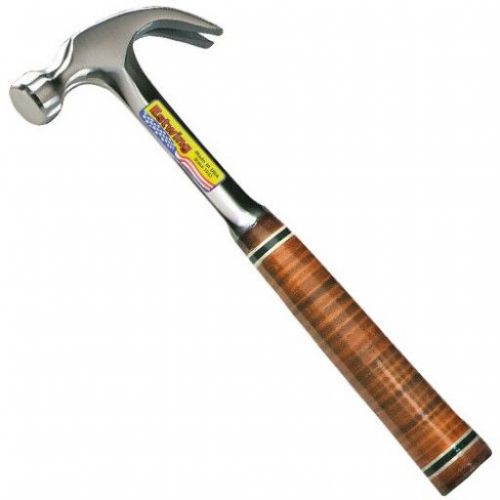 ESTWING NAIL CURVED CLAW LEATHER GRIP HAMMER 12OZ (340G)- E12C