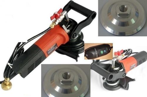 5 inch variable speed wet polisher 900w 2 free aluminum backer concrete stone for sale