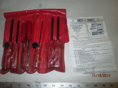 MACHINIST TOOLS LATHE MILL Forster Precision Screw Driver Set Gun Smith Tools
