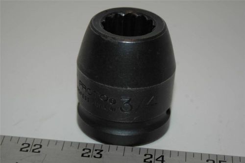Proto impact socket  3/4&#034; shallow 3/4&#039;&#039; drive 12 point aviation tool automotive for sale