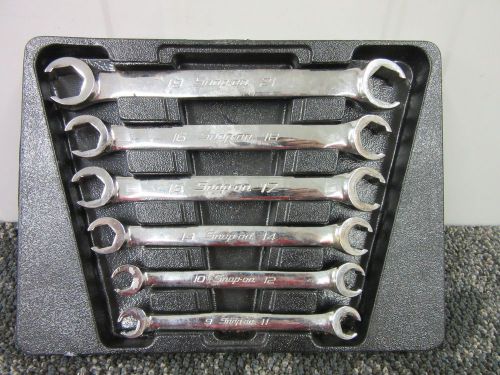 Snap-on 6 piece metric 9mm 21mm wrench set flare nut double end new other for sale