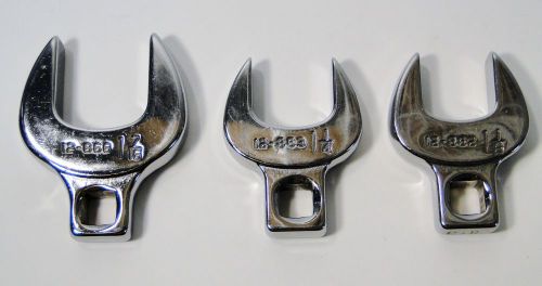NEW 3 PC ARMSTRONG USA CROWFOOT WRENCH SET 1-7/16, 1-1/4 &amp; 1-1/8&#034;