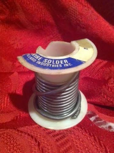 Vintage Solid Wire Solder Inorganic Lead tin Willard Products soldering 4.1 oz