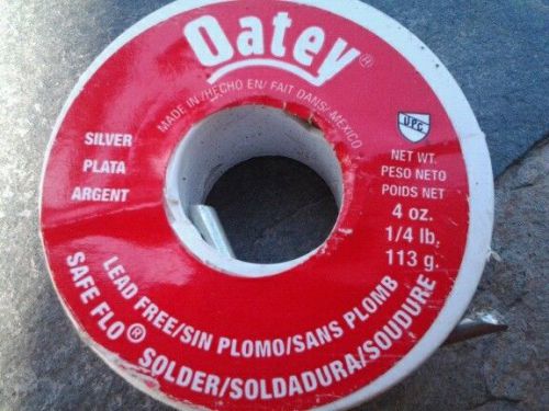 Oatey 4 oz Roll of Safe Flo Silver Solder - Lead Free - Plumbing