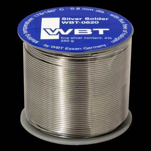 1*wbt 0820 250g 73meter 0-8mm 4%ag silver solder freeshipping to worldwide for sale