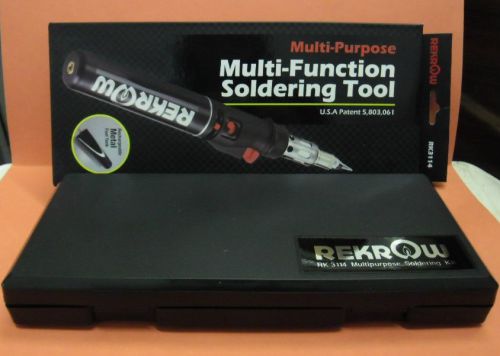 Multi-Purpose Multi-Function Butane Gas Rekrow Soldering Iron and Tools