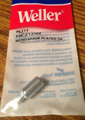 Weller/Ungar PL114 0.05x1.27mm Micro Spade Plated Tip