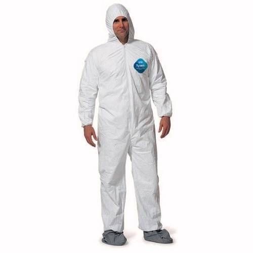 25 dupont tyvek coveralls 3xl w/ hood ty122swh3x002500 paint cleaning bunny suit for sale