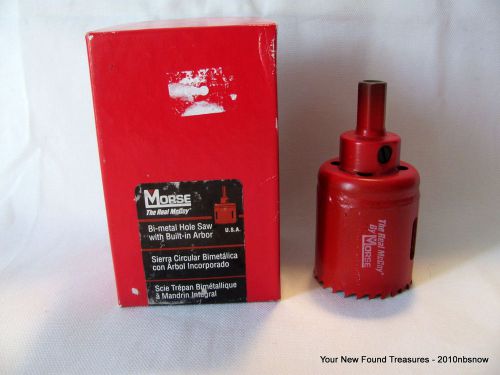 NIB MK Morse TA28 The Real McCoy 1 &amp; 3/4&#034; 44 mm Self-Arbored Hole Saw