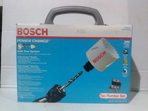 Bosch pc6pcp power change 7pc plumbers bi-metal hole saw set (lw0416-1) for sale