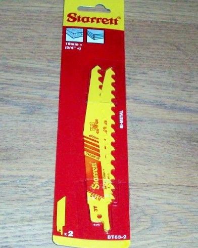 Reciprocating Blades  BT63-2 Starrett Bi-Metal (2) pack