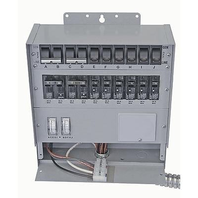 Transfer switch for portable generators - 50 amp - 120/240v - 10 circuit for sale