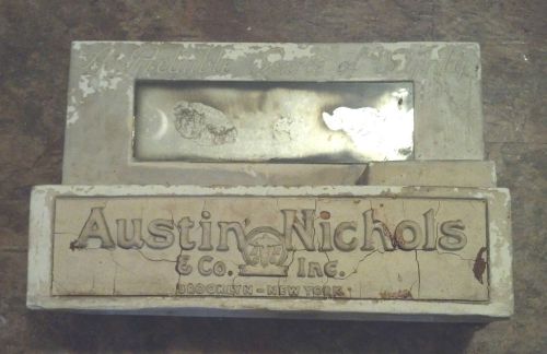 VERY RARE Vintage Austin Nichols &amp; Co Brooklyn, NY Beer Back Bar Display 1930&#039;s