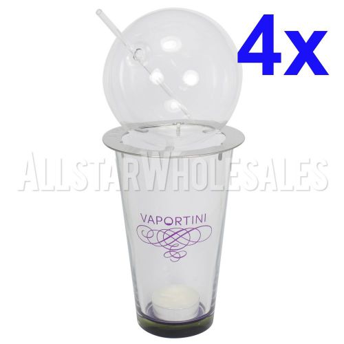 4x Vaportini Alcohol Spirit Vaporizer Complete Deluxe Kit Inhaler Vape - Purple
