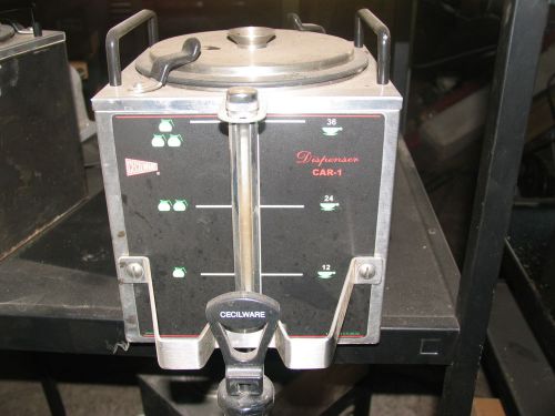 Cecilware CAR-1 Grindmaster Coffee Satellite Server Dispenser 1  1/2 -Gallon Cap.