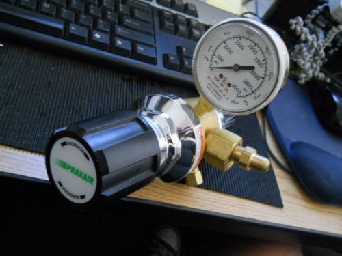 Compressed gas regulator praxair ss cga 346 breathing air gauge 4000# high side for sale