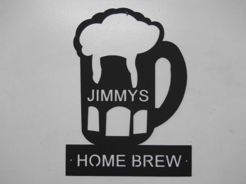 HOME BREW METAL SIGN MAN CAVE ANY NAME NO CHARGE BEER