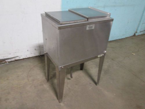 &#034;SERVEND&#034; H.D COMMERCIAL S.S. COLD PLATE ICE BIN 8 IN/8 OUT WITH STAND AND COVER