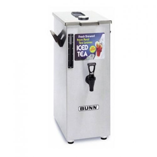 Bunn 3250.0018 4 gallon iced tea / coffee dispenser, square with brew-through li for sale
