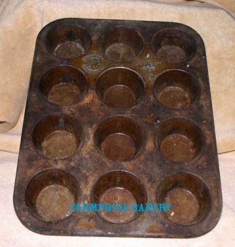 Vintage cup cake cupcake pan UAP like ECHO commercial steel