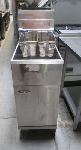 Mk42sm magikitch&#039;n 40 lbs gas fryer, deep fry, 45 lbs oil capacity, twin baskets for sale