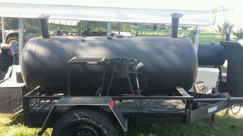 250 GALLON CUSTOM BUILT CHARCOAL GRILL