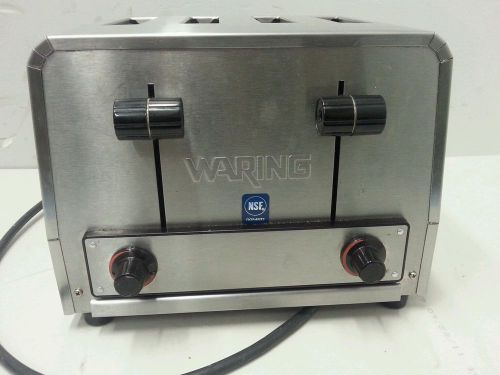 Waring Commercial WCT800RC Heavy Duty Stainless Steel Toaster w/ 4 Slots