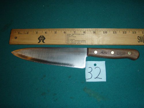 VINTAGE CHICAGO CUTLERY 8&#034; CHEFS KNIFE #32