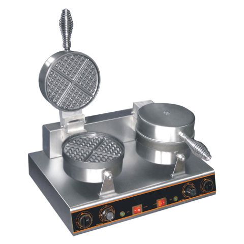 New electric commercial double waffle maker machine non stick baker pan griddle for sale