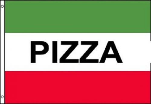 Pizza green and red flag pizzeria italian restaurant banner pennant 3x5 sign new for sale