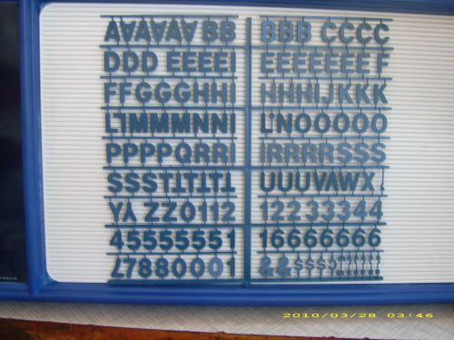 1&#034; Pepsi Blue Menu Board letters &amp; numbers set!.