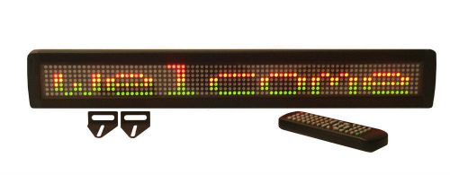 26x4 TriColor LED Programmable Message Display Sign with Wireless Remote Control