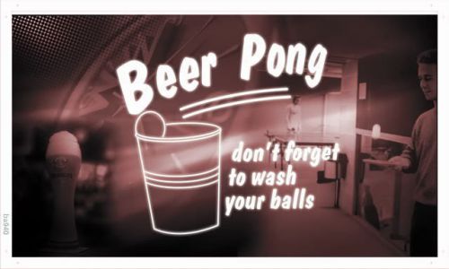 ba940 Beer Pong Game Bar Pub Club NEW Banner Shop Sign