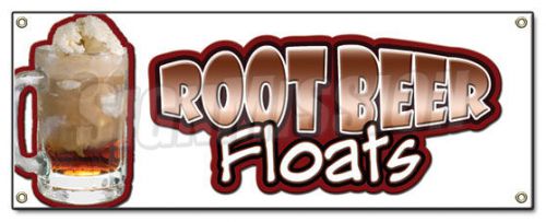 ROOT BEER FLOATS BANNER SIGN rootbeer float mug ice cream soda sundae cone