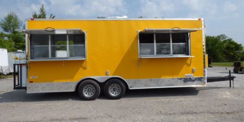 Yellow 8.5x20  Concession Trailer Food Catering Event